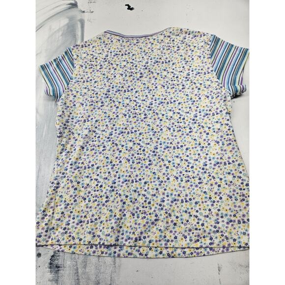 L.L. Bean Girls Floral Tshirt Size XL18 - Picture 2 of 3